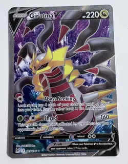 Giratina V 185/196 Lost Origin Full Art Ultra Rare Pokemon Card TCG Sent Tracked - Image 3