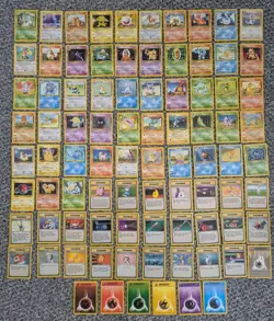 Complete 1999 Base Set 17-102 Non Holo Pokemon Card WOTC TCG Bulk lot - Image 1