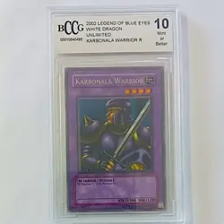 YUGIOH Karbonala Warrior LOB 067 Rare BCCG 10 - Image 1