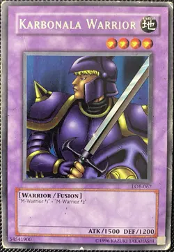 Karbonala Warrior LOB-067 The Legend of Blue Eyes White - Yugioh Card - Image 1