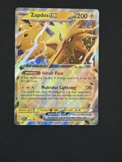 Pokemon TCG Zapados EX SVP 049 Scarlet & Violet 151 Black Star Promo Near Mint - Image 1