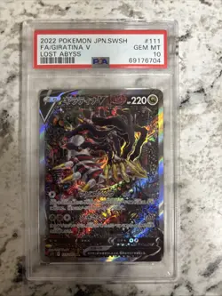 Pokemon Giratina V Lost Abyss Japanese Full Alt Art #111 PSA 10 Gem Mint - Image 1