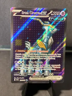 Pokemon TCG Iron Crown Ex 191/162 Secret Rare Scarlet Violet Temporal Forces NM - Image 1