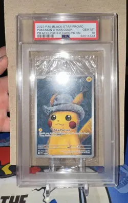 PSA 10 Sealed Pikachu with Grey Felt Hat Promo 085 - Pokemon x Van Gogh Museum - Image 2