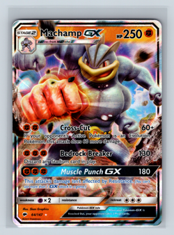 Machamp GX 64/147 SM03 Burning Shadows Ultra Rare Pokemon TCG NM - Image 1