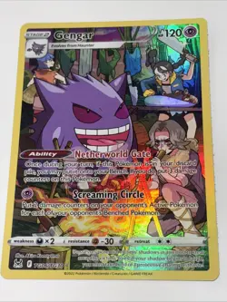 Pokemon Gengar Trainer Gallery Holo Card TCG TG06/TG30 Swsh11: Lost Origin - Image 3