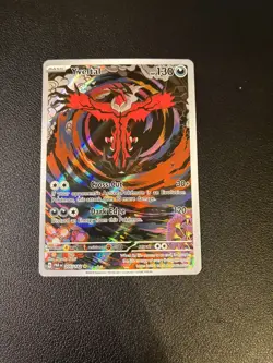 2023 Pokemon Paradox Rift Yveltal #205/182 Illustration Rare - Image 1