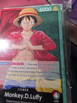 OP-01 Monkey D. Luffy Alpha Demo Deck Sealed 2022 One Piece (Pre-Errata) - Image 2