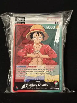 OP-01 Monkey D. Luffy Alpha Demo Deck Sealed 2022 One Piece (Pre-Errata) - Image 1