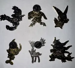 Lot of 5 Official Pokemon Collectors Character Enamel Pins - Image 2