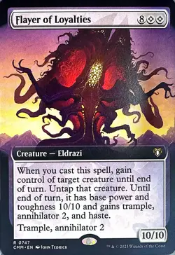 Flayer of Loyalties (Extended Art) Non- Foil R Commander Masters 747 NM - Image 1