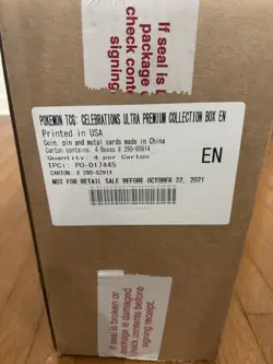 Pokemon Celebrations Ultra Premium Collection Sealed Case 25th Anniversary UPC - Image 1