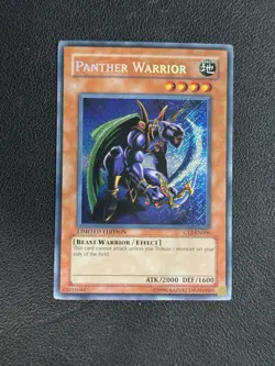 Yu-Gi-Oh! SECRET RARE CARD PANTHER WARRIOR CT2-EN006 NM - Image 1
