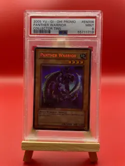 Yu-Gi-Oh! Panther Warrior Limited Edition Secret Rare PSA 9 Graded CT2-EN006 - Image 3