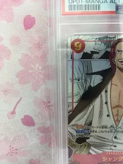 Shanks OP01-120 Manga Alt Art One Piece Card Game Parallel Rare Japanese PSA10 - Image 3