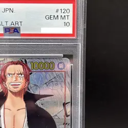 PSA 10 Shanks OP01-120 SEC Comic Parallel Manga Alt Art ONE PIECE Card Japanese - Image 3