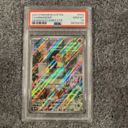 2023 POKEMON SVP EN-SV BLACK STAR PROMO #044 CHARMANDER OBSIDIAN FLAMES PSA 10 - Image 1