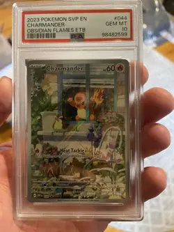 2023 POKEMON SVP EN-SV BLACK STAR PROMO #044 CHARMANDER PSA 10 - Image 1