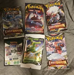 Pokemon TCG Virizion 4 Packs Of Trade Cards & PROMO CARD & TCG LIVE CODE CARD - Image 1