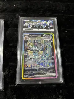 Vaporeon ex sir 149/131 2025 Prismatic Evolutions ACE 9 Mint English Pokemon - Image 1