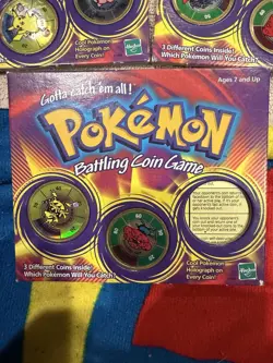 Pokemon Hasbro Pokemon Battling Coin Game Lot Of 3 Unique Coins 1999 As Shown 76930414095 - Image 2