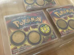1999 Hasbro Pokemon Battling Coin Game 3 Pack Lot Of 3, Sealed, Never Opened! - Image 3