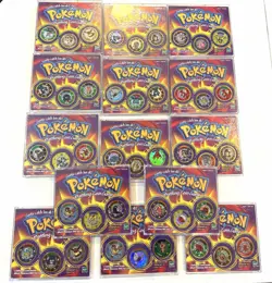 Pokemon Battling Coin Game Lot Of 14 3 Packs Hasbro Mewtwo Eevee Squirtle - Image 1