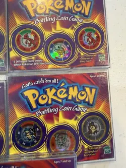 Pokemon Battling Coin Game Lot Of 14 3 Packs Hasbro Mewtwo Eevee Squirtle - Image 5
