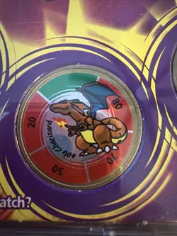 Vintage Pokemon TCG Battling Coin Game 1999 Lot 17 Coins 6 Packs Charzard - Image 2