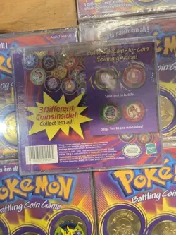 Lot/6 - 1999 Hasbro - Pokemon Battling Coin Game - SEALED - 3 Mystery Coins Each 76930414095 - Image 2