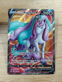 Galarian Rapidash V 167/198 Chilling Reign NM Full Art Ultra Rare Pokemon Card - Image 1