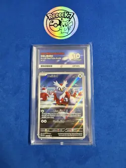 Pokemon TCG Delibird 152/132 Mega Evolution Illustration Rare Ace Gem Mint 10 - Image 1