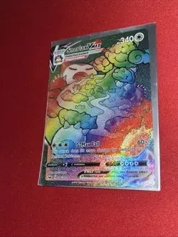 2020 Pokemon TCG - Snorlax Vmax Rainbow - Sword & Shield Secret Rare #206/202 MT - Image 3