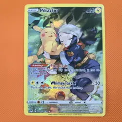 LP Pikachu TG05/TG30 SWSH11 Lost Origin Trainer Gallery Holo IR Pokemon Card - Image 1