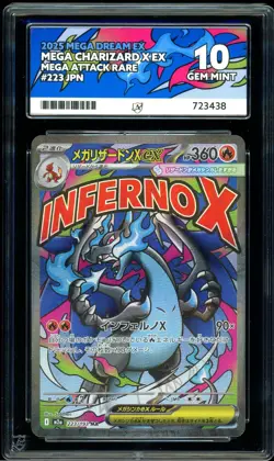 Mega Charizard ex 223/193 Mega Dream EX Japanese MA Pokemon Card GEM MINT ACE 10 - Image 1
