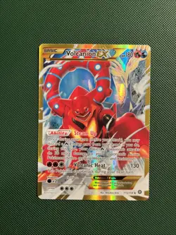 Pokemon TCG Volcanion EX 115/114 XY Steam Siege Full Art Secret Rare Holo - Image 1