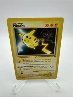 Pokemon TCG Black Star WB First Movie Promo Pikachu 4 NMT/LP - Image 1