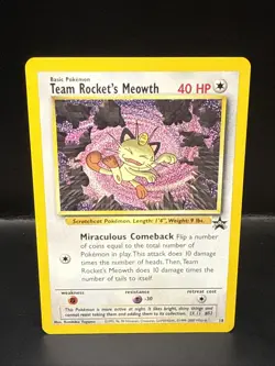 Pokemon - Black Star Promo - Team Rocket's Meowth - #18 A - Image 2