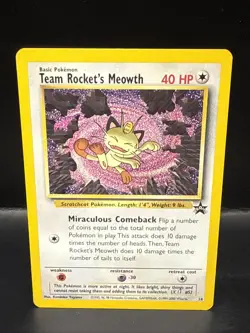 Pokemon - Black Star Promo - Team Rocket's Meowth - #18 A - Image 1