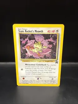 Pokemon - Black Star Promo - Team Rocket's Meowth - #18 A - Image 3