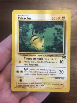 Pikachu - Black Star Promo #27 “Bumblebee” - Vintage 1999 WOTC Pokemon Card - Image 1