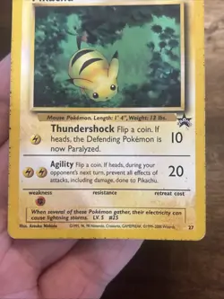 Pikachu - Black Star Promo #27 “Bumblebee” - Vintage 1999 WOTC Pokemon Card - Image 3
