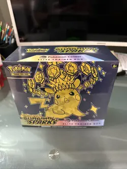Pokemon Surging Sparks Elite Trainer Box ETB Pokemon Center Exclusive New Sealed - Image 1