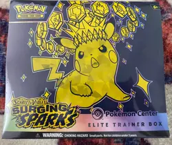 Pokemon ⚡ Surging Sparks Elite Trainer Box ETB Pokemon Center Exclusive SEALED ✨ - Image 1