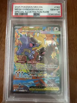 Pokemon TCG Mega Kangaskhan EX 182/132 Illustration Rare GEM MINT PSA 10 - Image 1