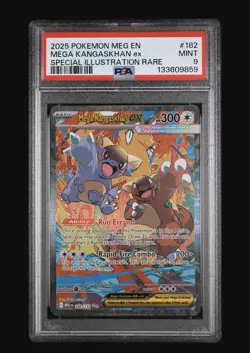 Mega Kangaskhan Ex 182/132 PSA 9 MINT Special Illustration Rare Pokemon TCG - Image 1