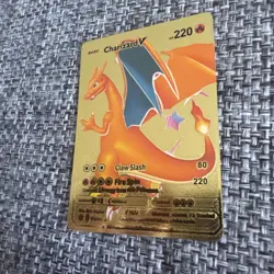Pokemon Charizard V #079/073 Rare 2020 Graded GEM MT 10 Gold Foil Fan Art Card - Image 3