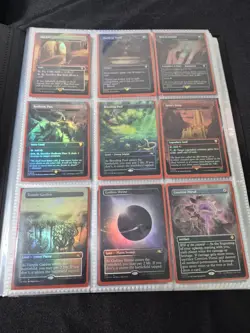 Magic The Gathering Card Lot Binder Shock Fetch Full Foil Lands Box Toppers 885485820370 - Image 1