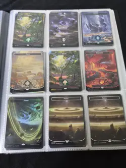 Magic The Gathering Card Lot Binder Shock Fetch Full Foil Lands Box Toppers 885485820370 - Image 4