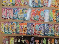 (72) Pokemon 1999 TOPPS TV Animation Edition Card Lot W/ (17) FOIL PIKACHU - Image 5